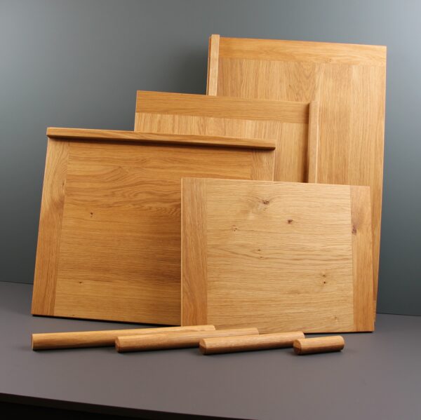 Backbretter aus Eiche mit Teigrolle und Nudelholz in verschiedenen Größen und Längen. Holzmanufaktur Albers